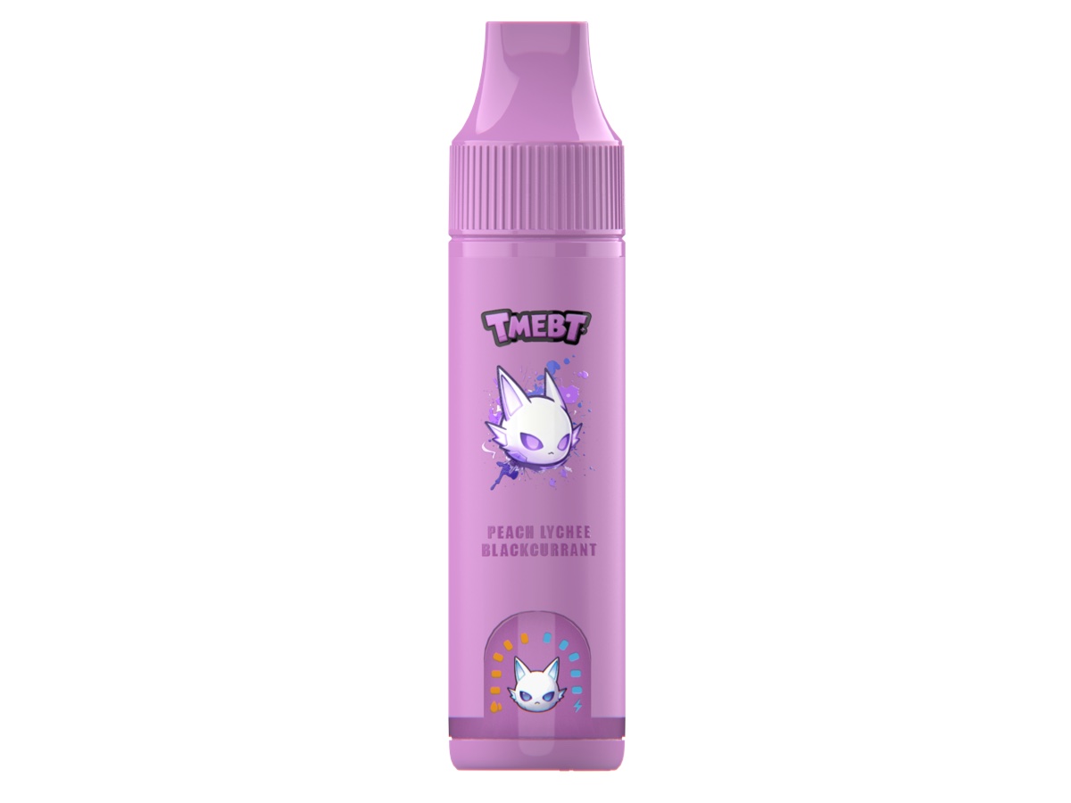 TMEBT Peach Lychee Blackcurrant บุหรี่ไฟฟ้าใช้แล้วทิ้ง 18ML 30MG